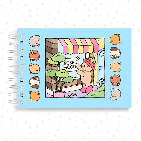 livro colorir bobie goods com capa dura brilhante